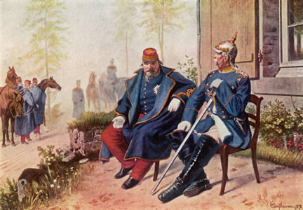 Bismark y napoleon III en Biarritz